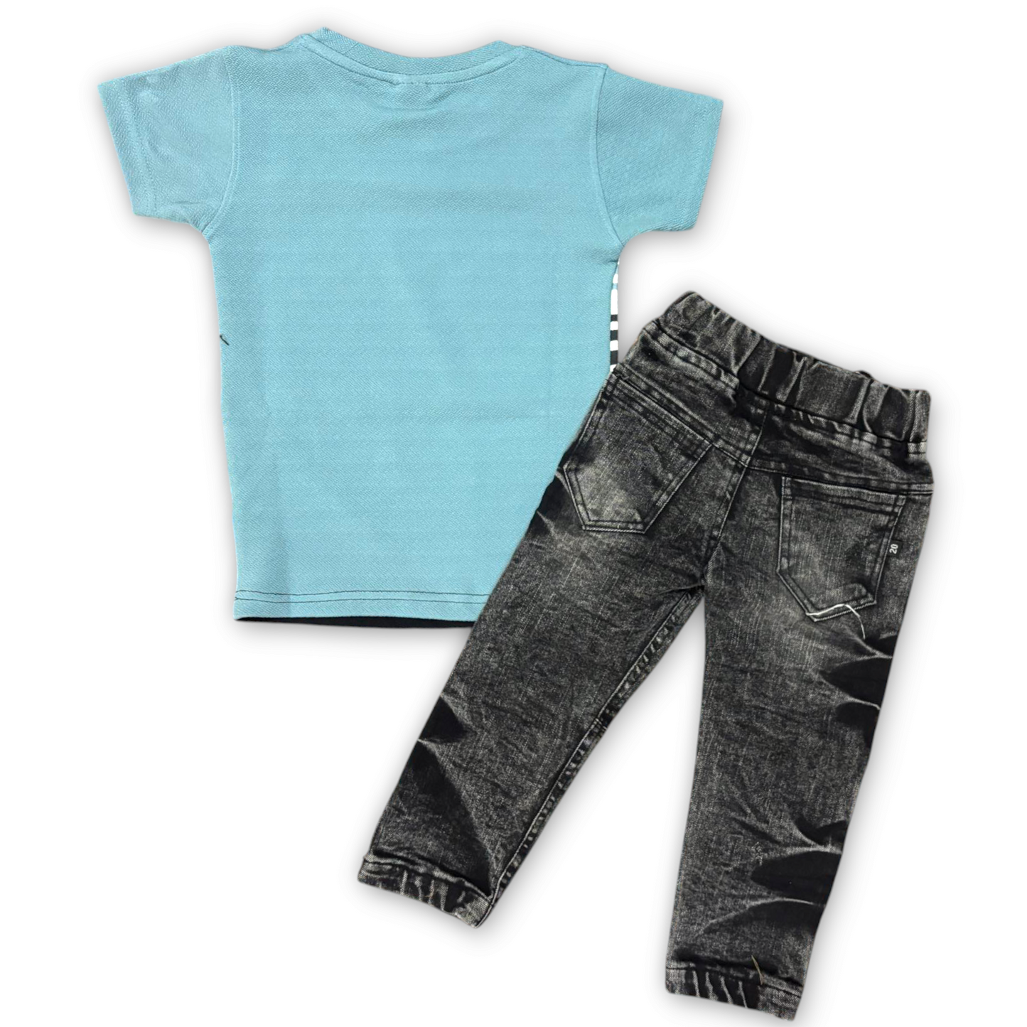 Boys' Sky T-Shirt & Jeans Set - Jungle X