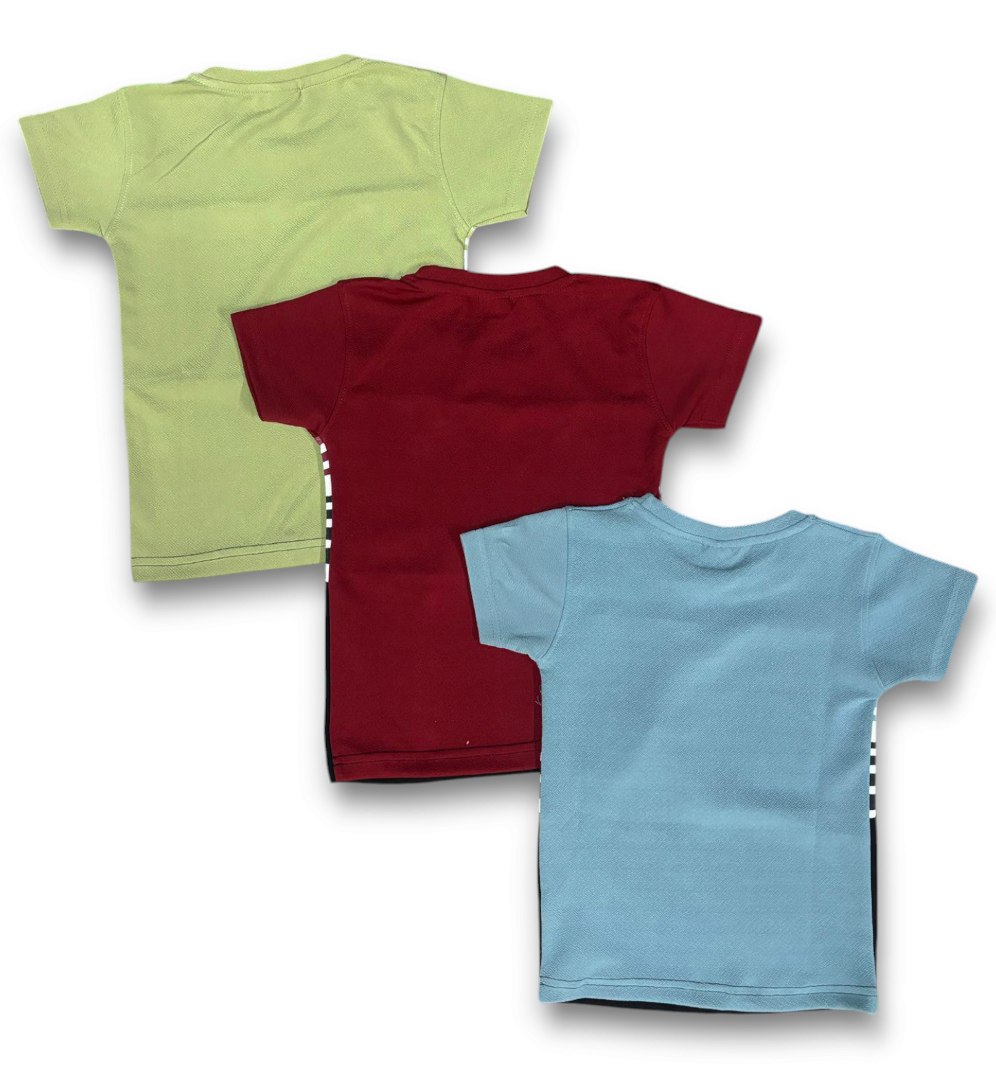 Pack of 3 Boys' Striped T-Shirts – Soft Cotton & Trendy Design