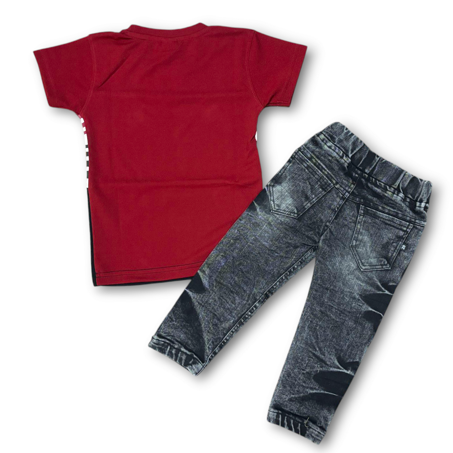 "Jungle X Ruby Red T-shirt & Jeans set"