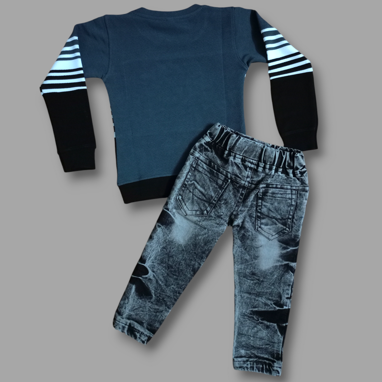 Kids' Sky Full-Sleeve T-Shirt & Jeans