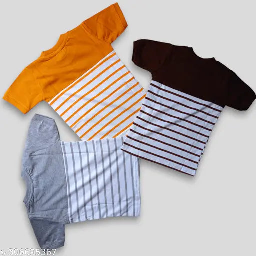 Striped Supreme T-shirt Pack OF 3
