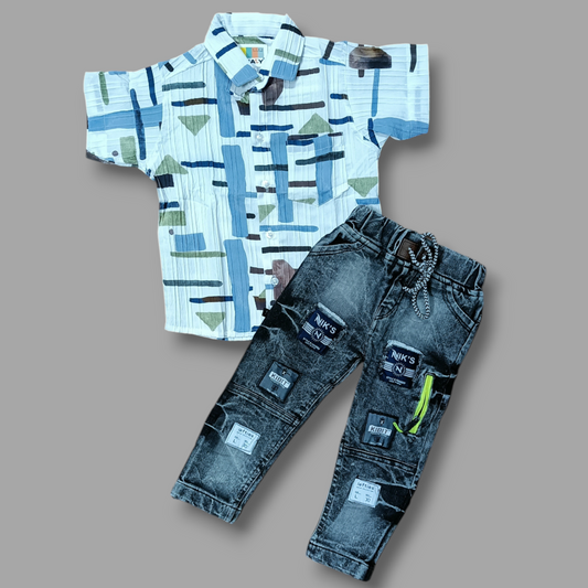 "Trendy Kids: Shirts & Jeans Collection"