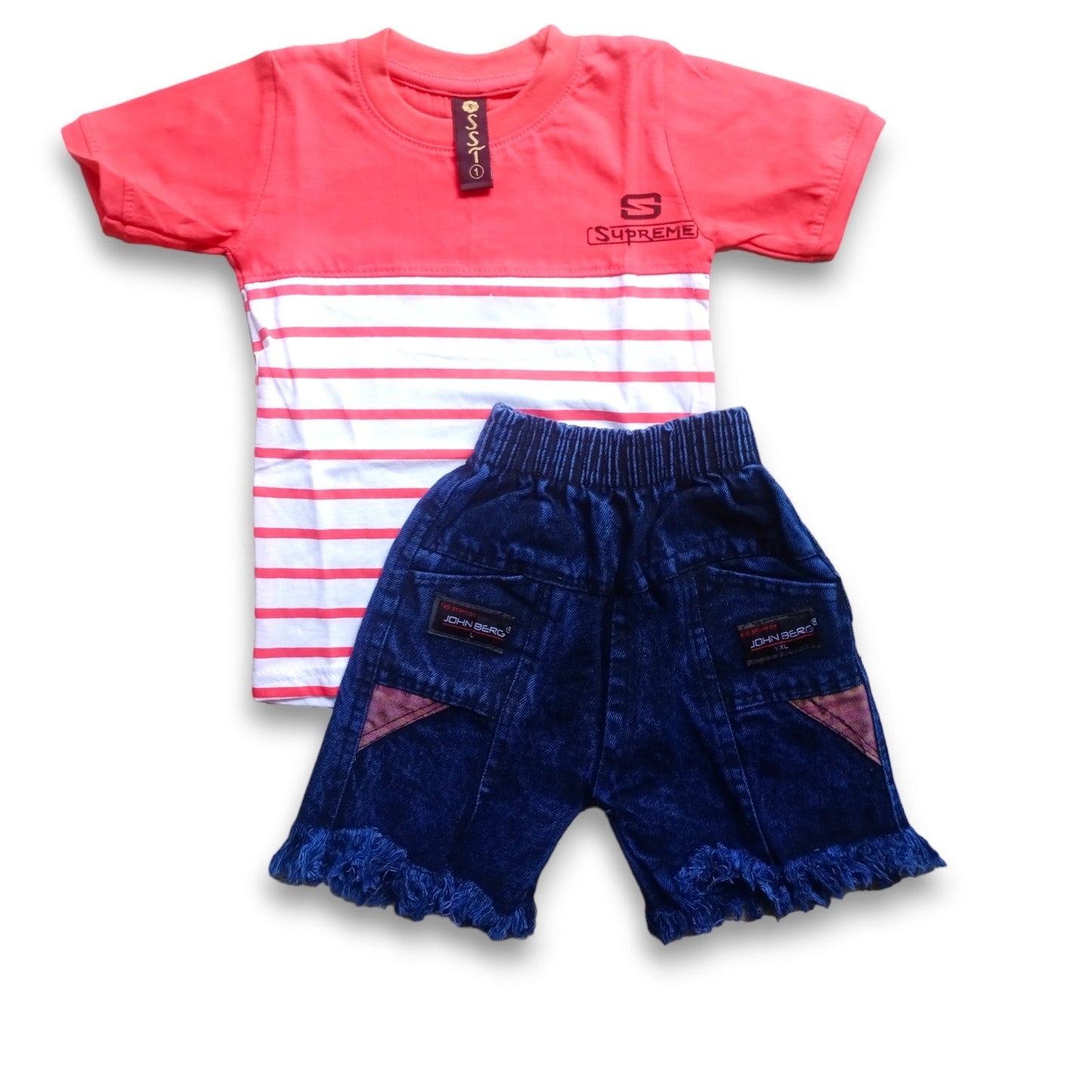 Pink Strippes T-shirt & Short