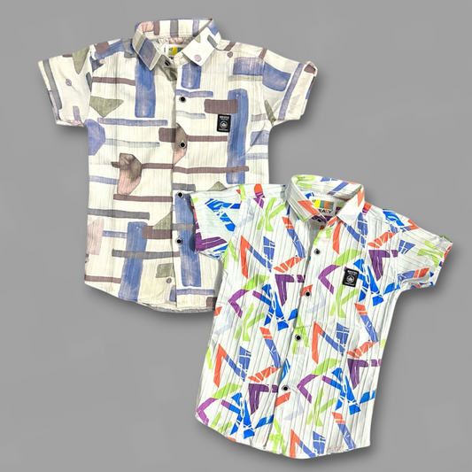 Kids Funky Types Shirt Pack OF 2