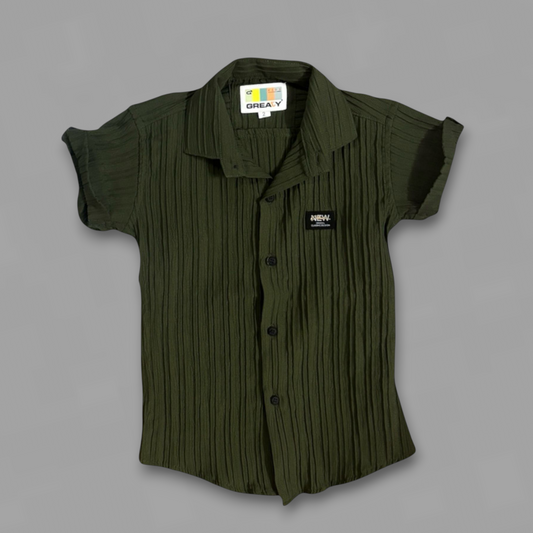 Kids Striped Solid Shirt